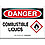Danger Sign,10inHx14inW,Sticking Polystr