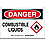 Danger Sign,7inHx10inW,Sticking Polyestr