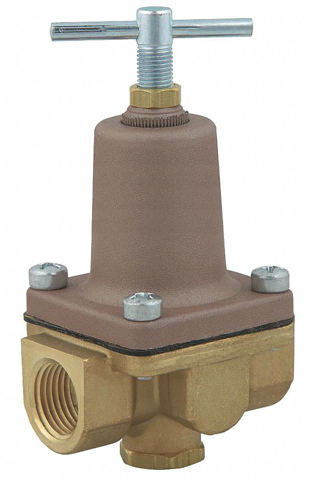 WATTS Water Pressure Regulator Valve, Lead Free Brass, 1 to 25 psi