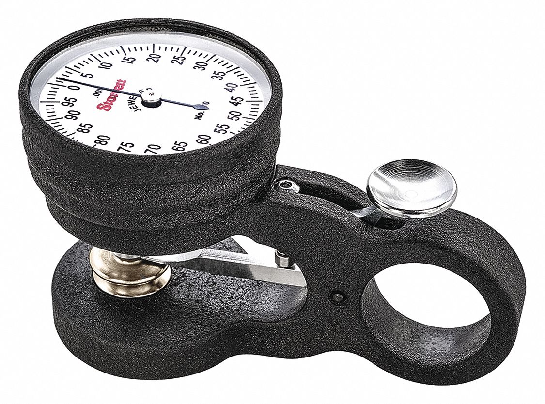STARRETT Dial Thickness Gauge, Range 0 in to 0.15 in, Throat Depth 1 1/