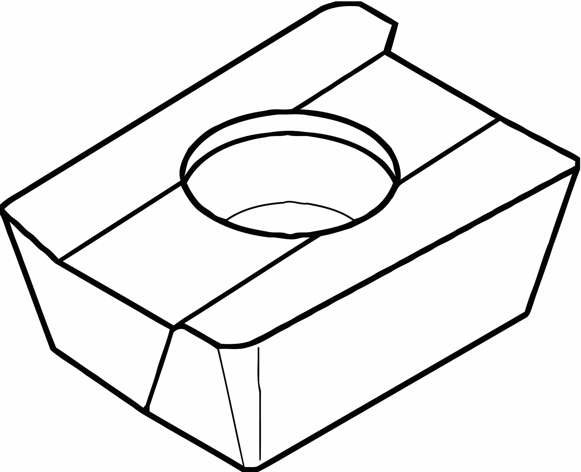 WIDIA 1 4 In Inscribed Circle Neutral Diamond Turning Insert