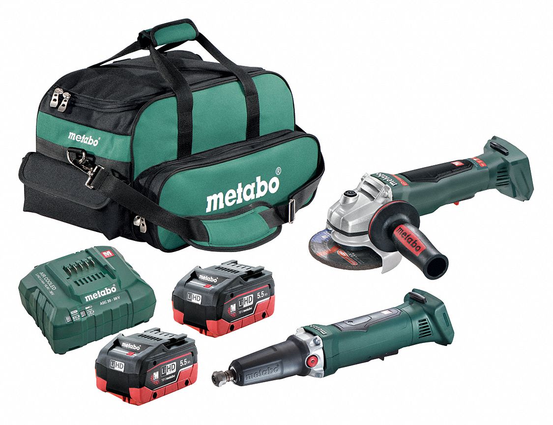 METABO Cordless Combination Kit, 2 Tools, 18V DC 276T09WPB 18 LTX