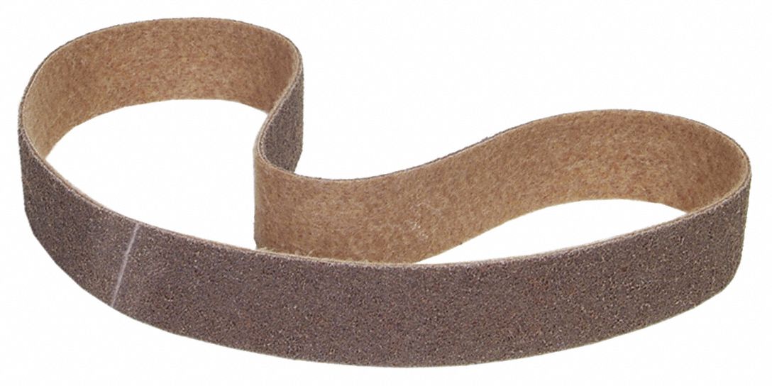 NORTON Sanding Belt, 42 in Length, 1 in Width, Aluminum Oxide, 80 Grit