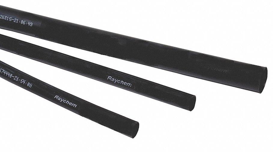 RAYCHEM Heat Shrink Tubing With Sealant, Heavy Wall, Polyolefin with Adhesive, Semi Flexible