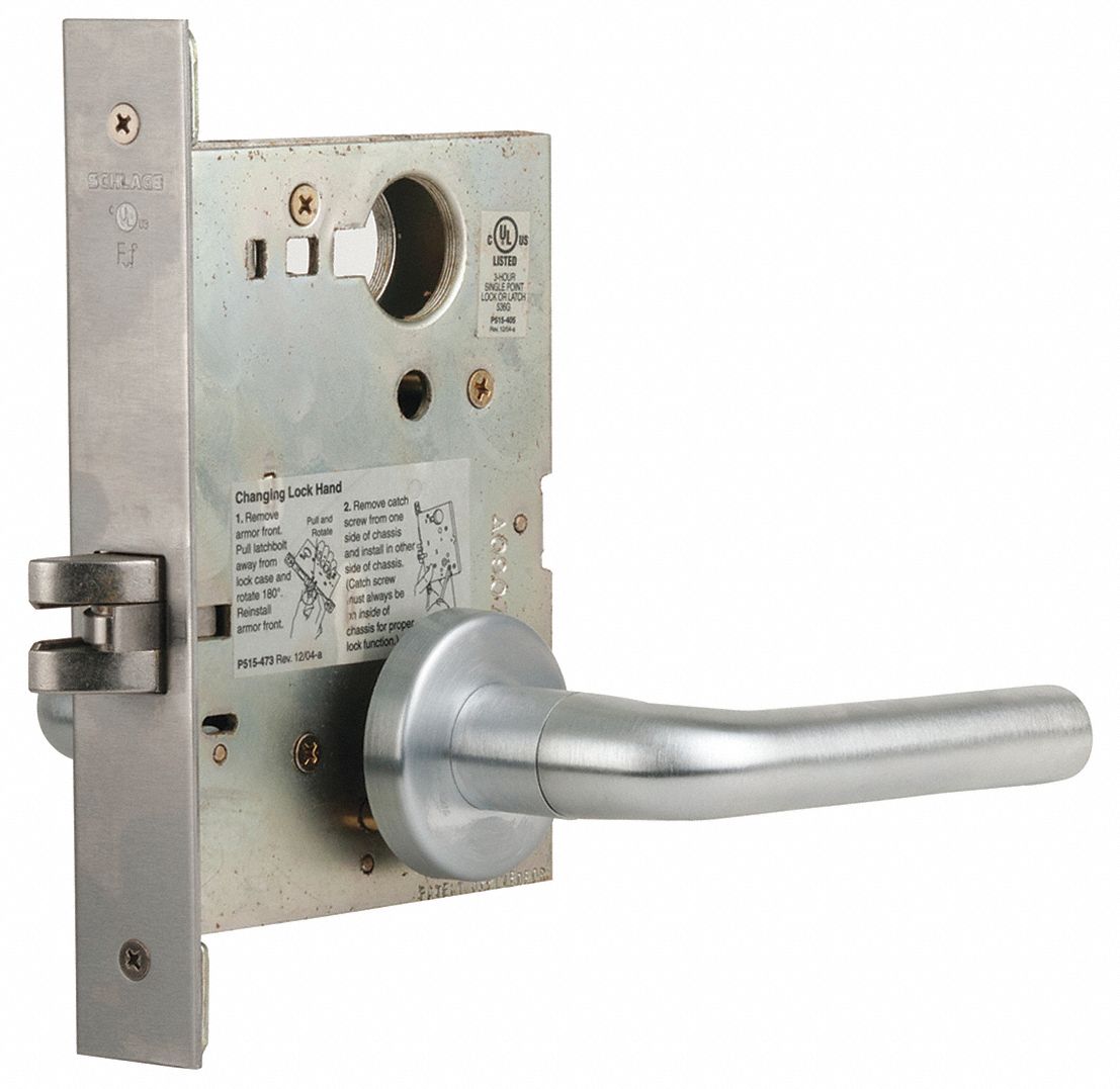 SCHLAGE Schlage Mortise Passage Lockset, Mechanical, Mortise 28XX86