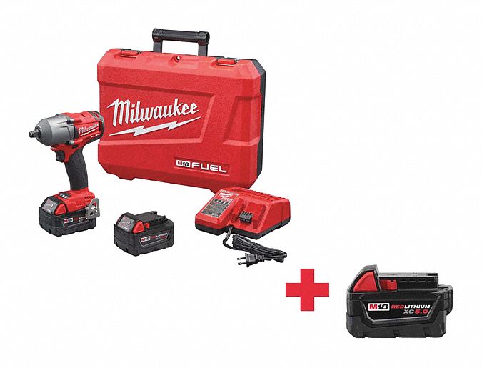 Milwaukee Cordless Impact Wrench Kit Voltage Ft Lb