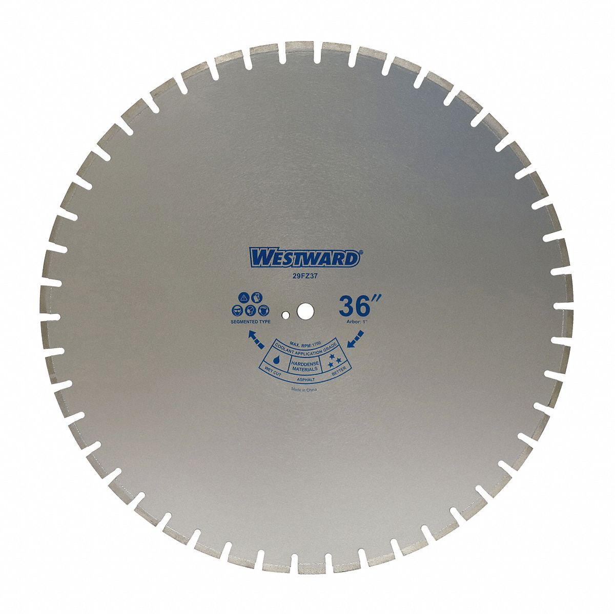 WESTWARD WalkBehind Concrete Saw (Flat Saw), Diamond Saw Blade
