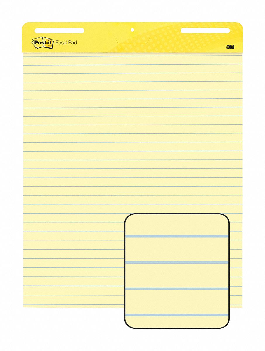 POSTIT 1" Ruled Easel Pad with 30 Sheets, 25" x 30" 29PK87561