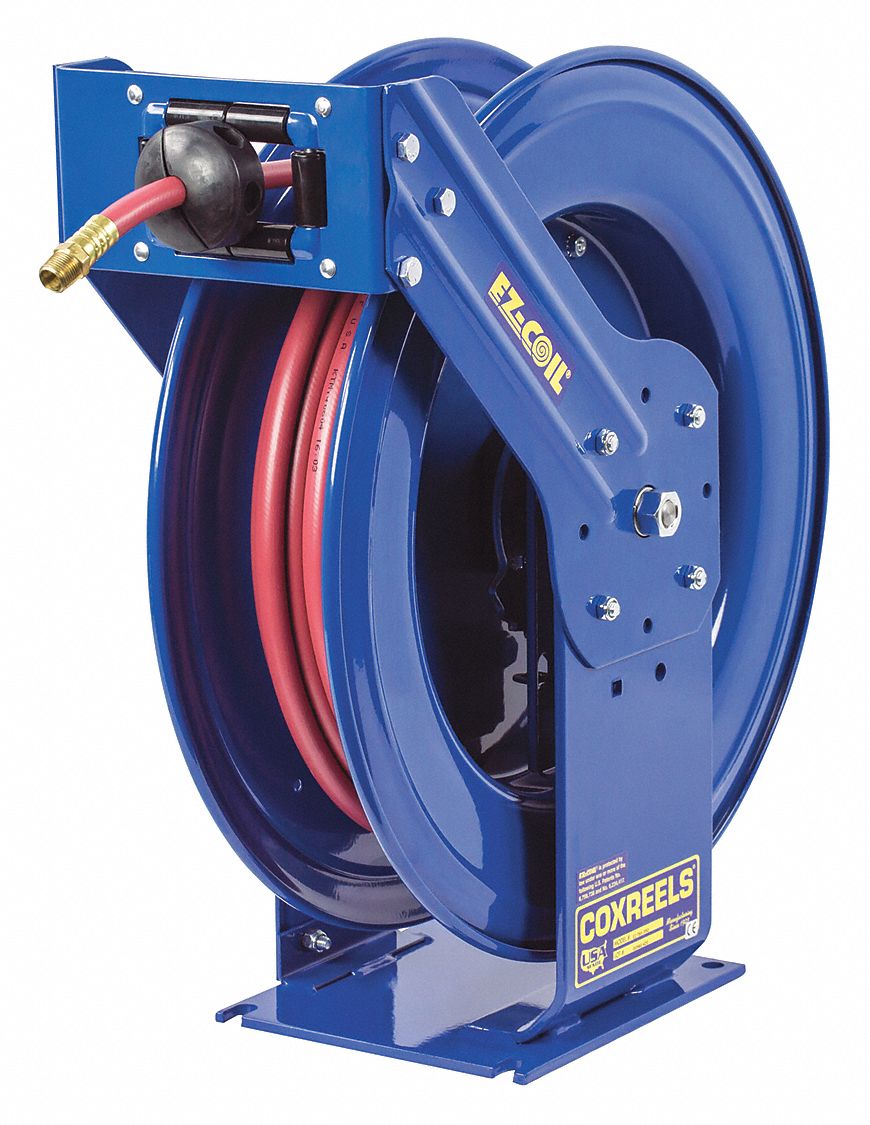 COXREELS 3/8", 75 ft. Spring Return Hose Reel, 5000 psi Max. Pressure