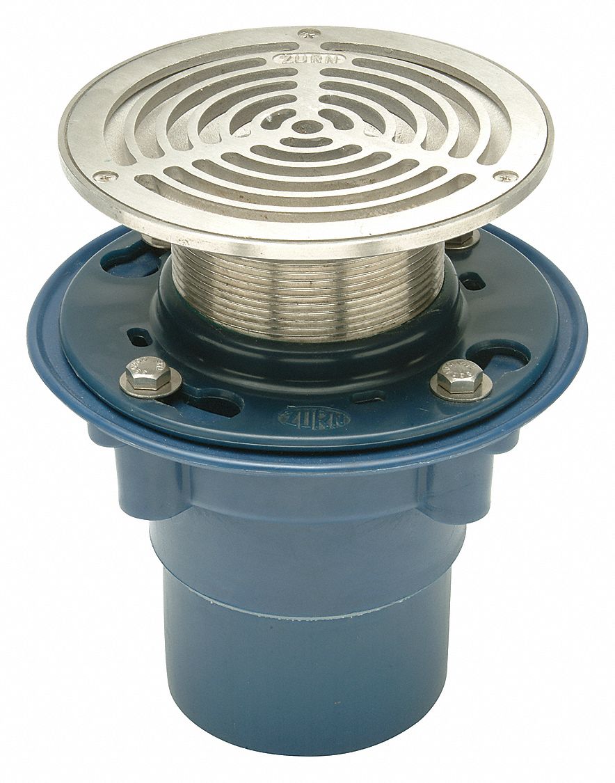 ZURN Round, Floor Drain, Pipe Dia. Drains 3" 29RP66Z9AFD23