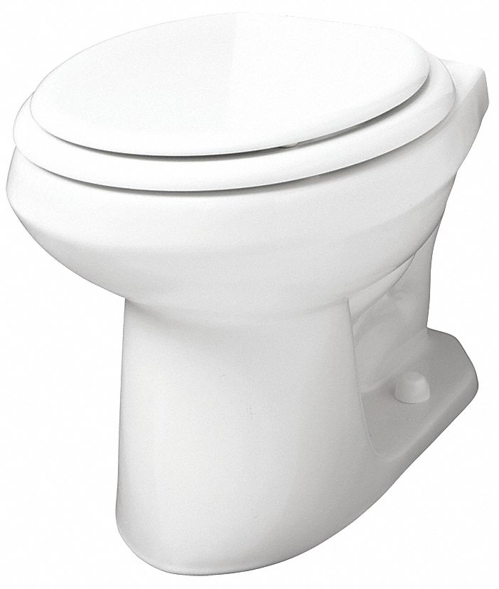GERBER Round, Floor, Gravity Fed, Toilet Bowl, 1.28 to 1.6 Gallons per
