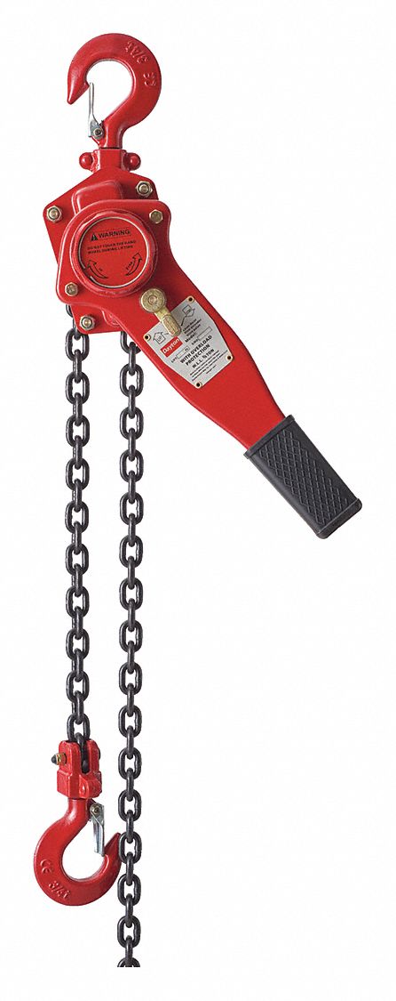 DAYTON Lever Chain Hoist,1500 lb.,Lift 5 ft. - 29XP45|29XP45 - Grainger