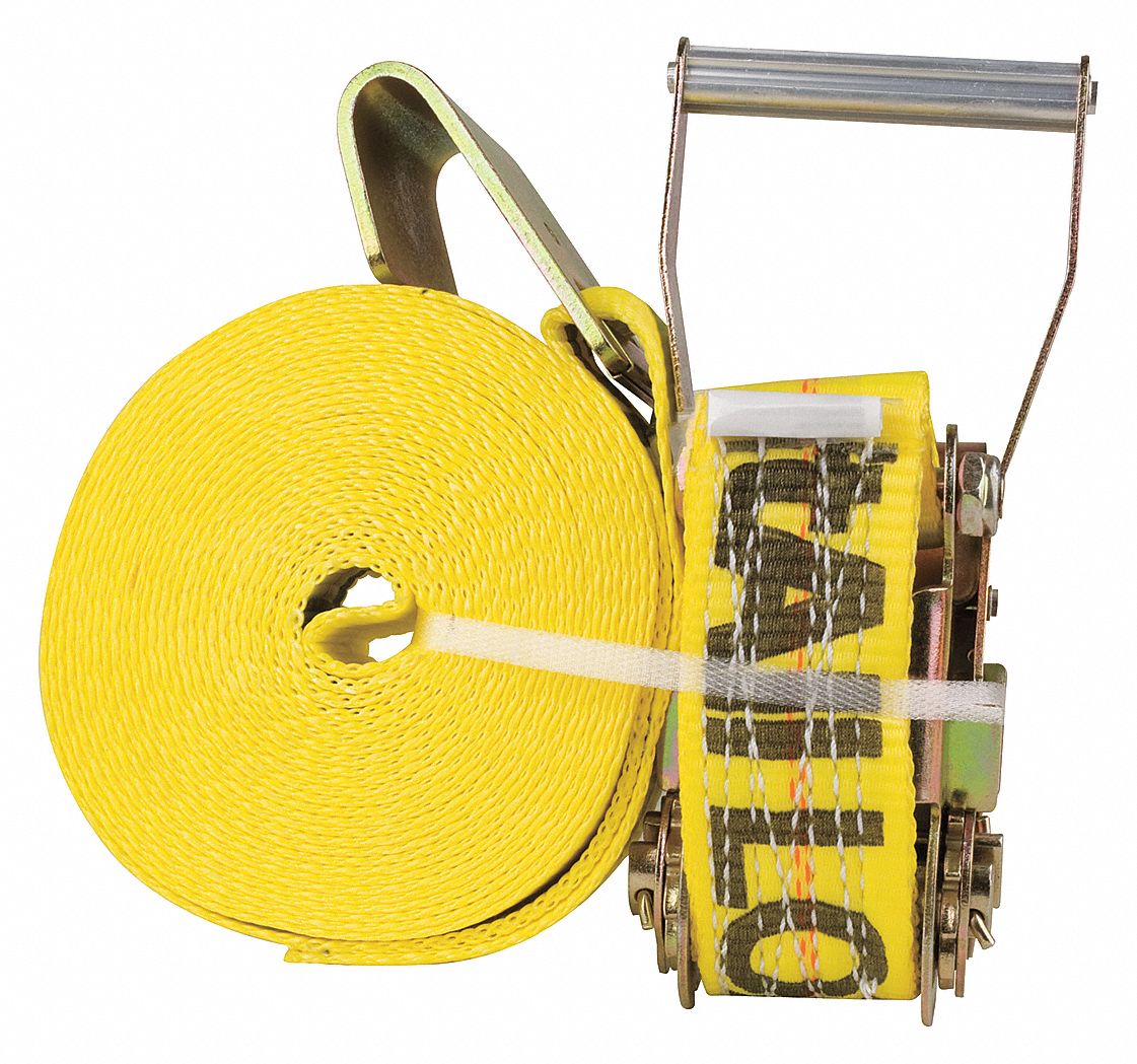 LIFTALL Tie Down Strap, 27 ft.L x 2"W, 3300 lb. Load Limit, Adjustment