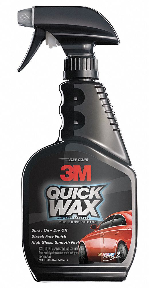 3M 16 oz. Spray Bottle Quick Wax, Clear 2CTK839034 Grainger