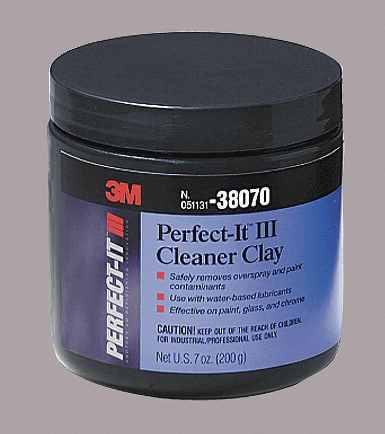 3M 1 pt. Plastic Jar Abrasive Cleaner Clay Bar, Blue 2CTN738070