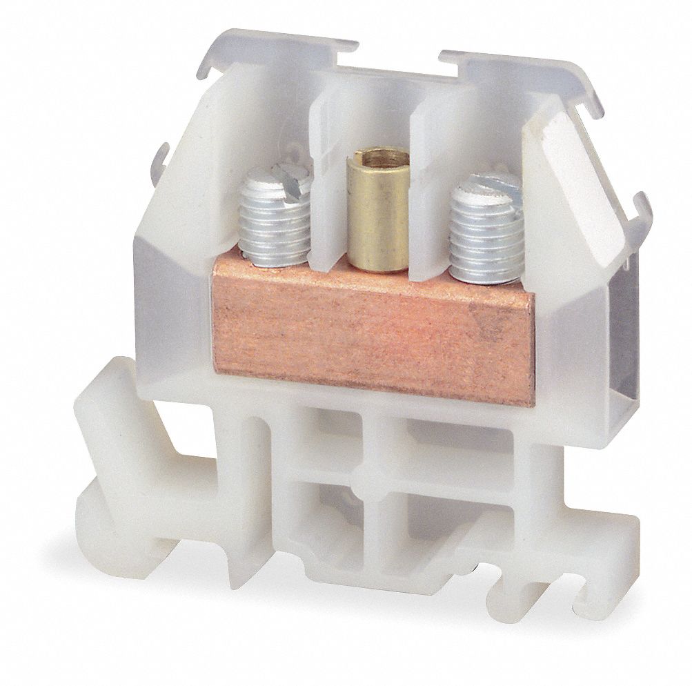SQUARE D Terminal Block, 60 A Amps, 8 AWG Max. Wire Size, 600V AC Voltage, Number of Poles 1