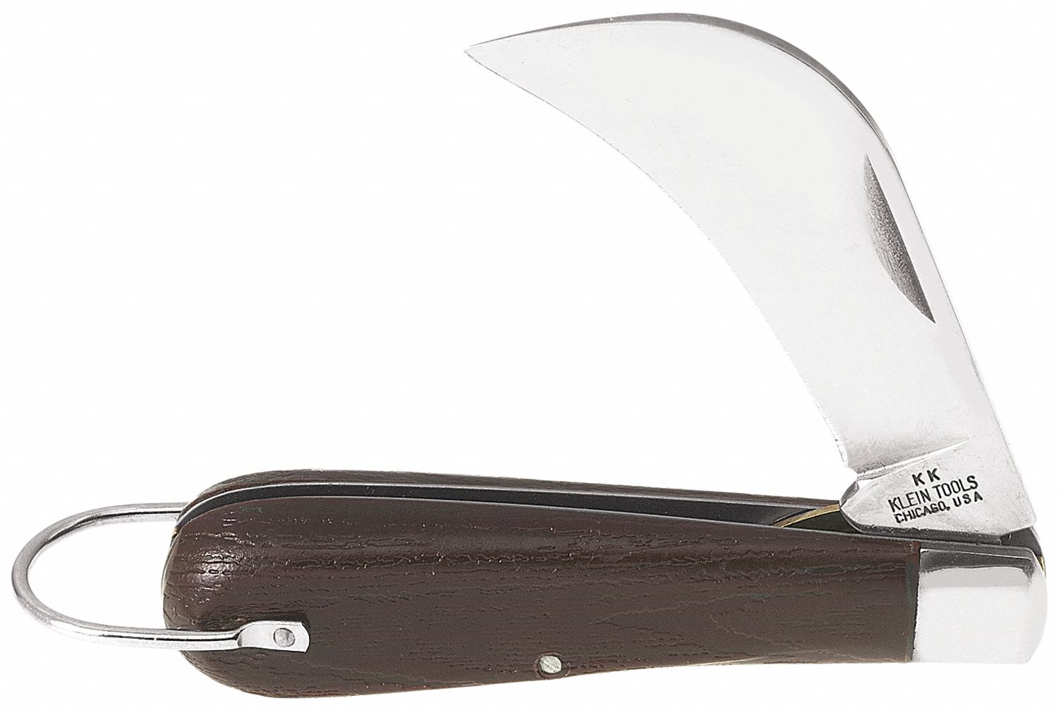 KLEIN TOOLS Pocket Knife,Curved Blade Edge 2 5/8 in Blade Length