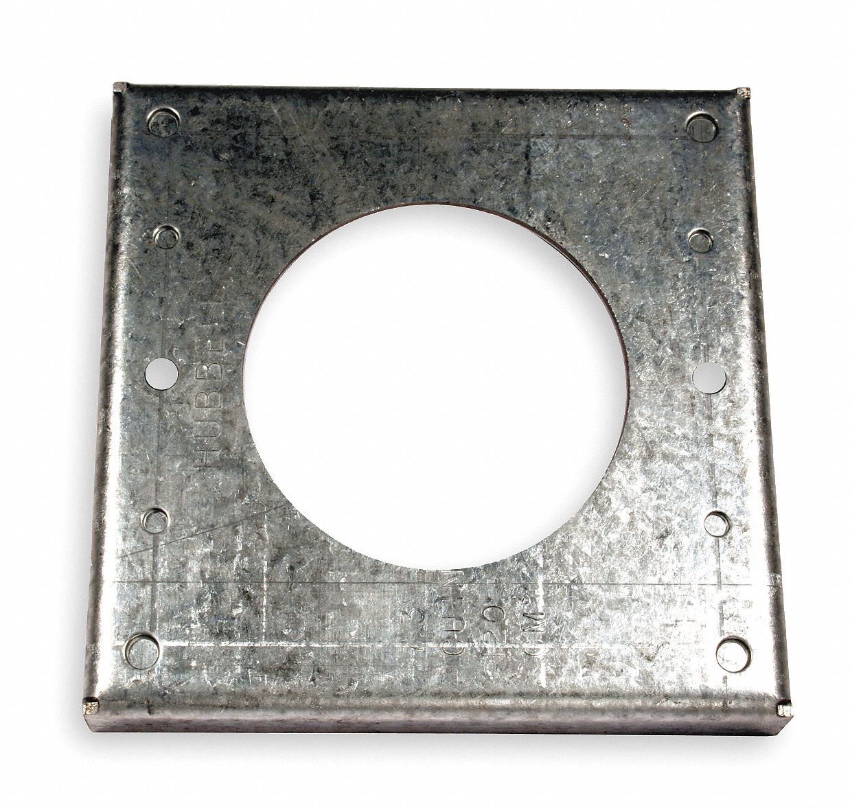 HUBBELL WIRING DEVICE-KELLEMS Galvanized Steel Electrical Box Cover