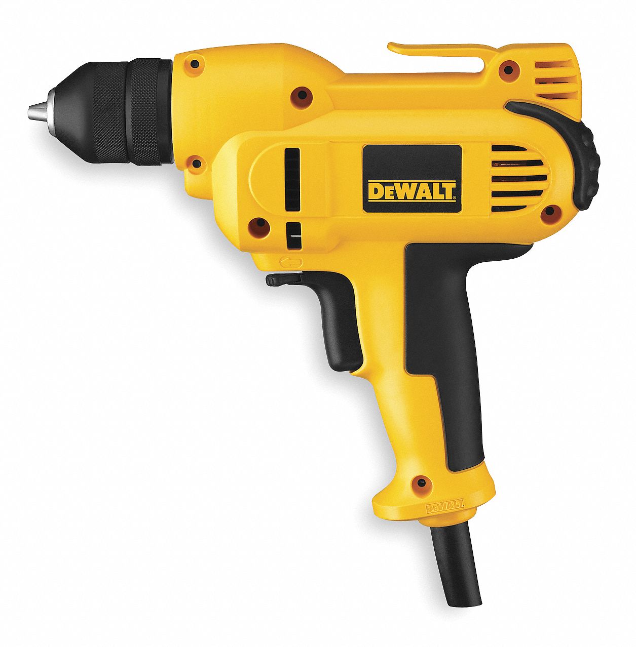 DEWALT 3/8" Electric Drill Kit, 8.0 Amps, T-Handle Handle Style, 0 to