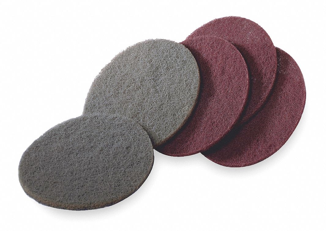 SCOTCHBRITE HookandLoop Sanding Disc, NonWoven, NonVacuum, PK 150 2FXD433078 Grainger