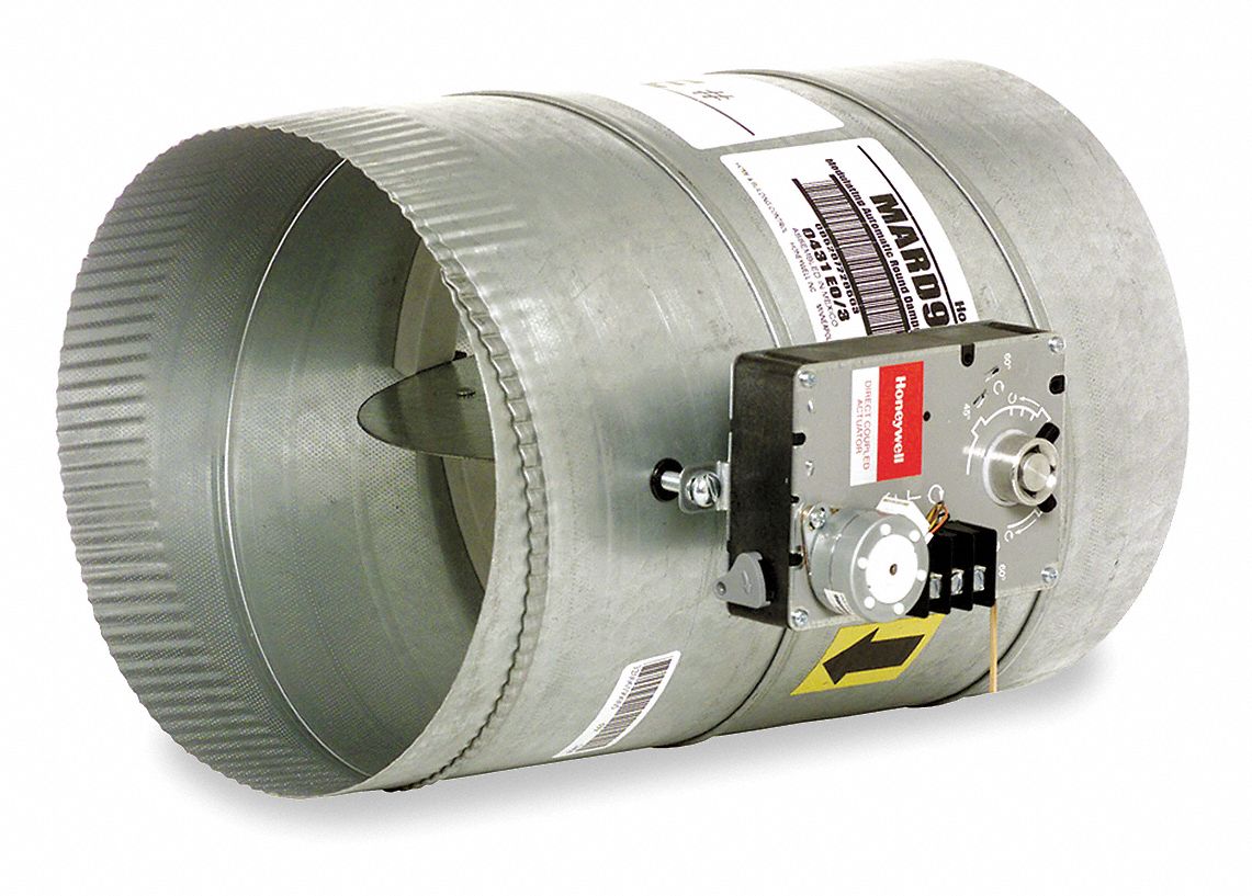 Honeywell Round Damper Modulating Automatic Height In Width