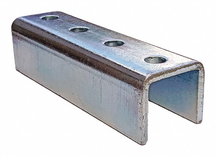 GRAINGER APPROVED Steel Channel Joiner Fitting, Electro Galvanized