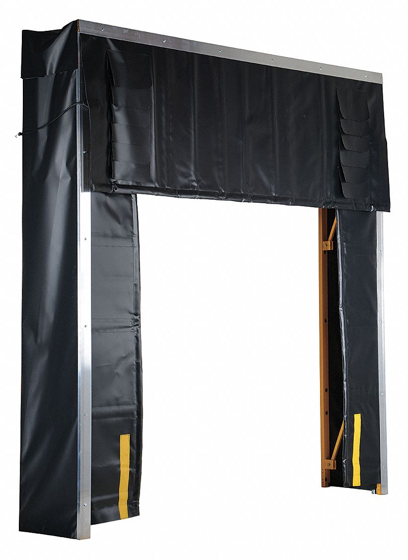 GRAINGER APPROVED Retractable Dock Shelter, 24 in Projection, Fits Door