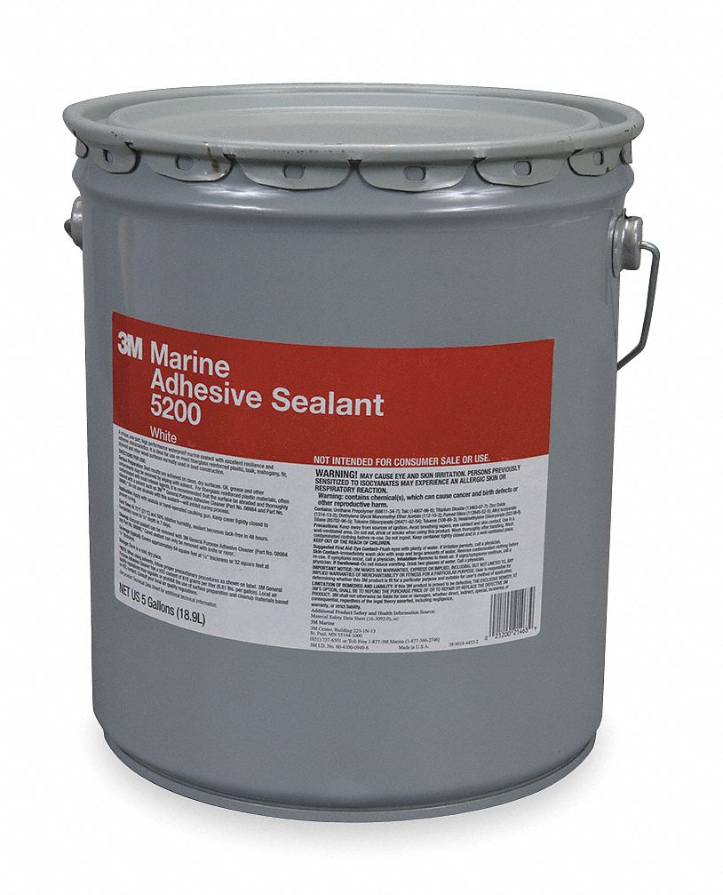 Marine Adhesive Sealant,5 gal.,White