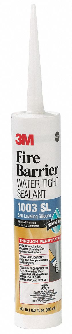 Fire Barrier Sealant,10.1 oz.,Gray,PK12
