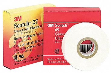 Cloth Tape,1/4 In x 60 yd,0.7 mil,White
