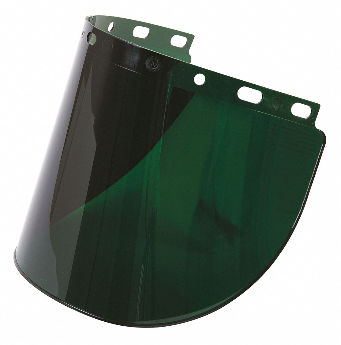 HONEYWELL FIBREMETAL Faceshield Visor Green, Polycarbonate, 8 in