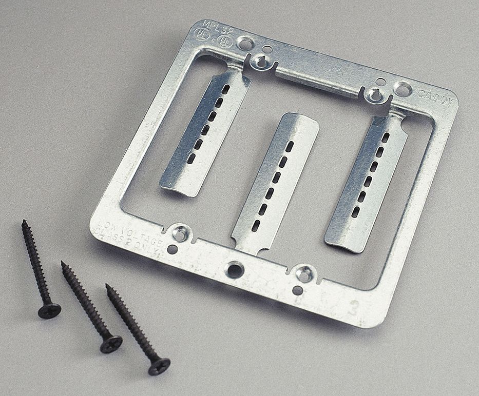 NVENT CADDY Communication Mounting Bracket, Mounting Accessories, Steel, Silver 2KXD6MPLS2