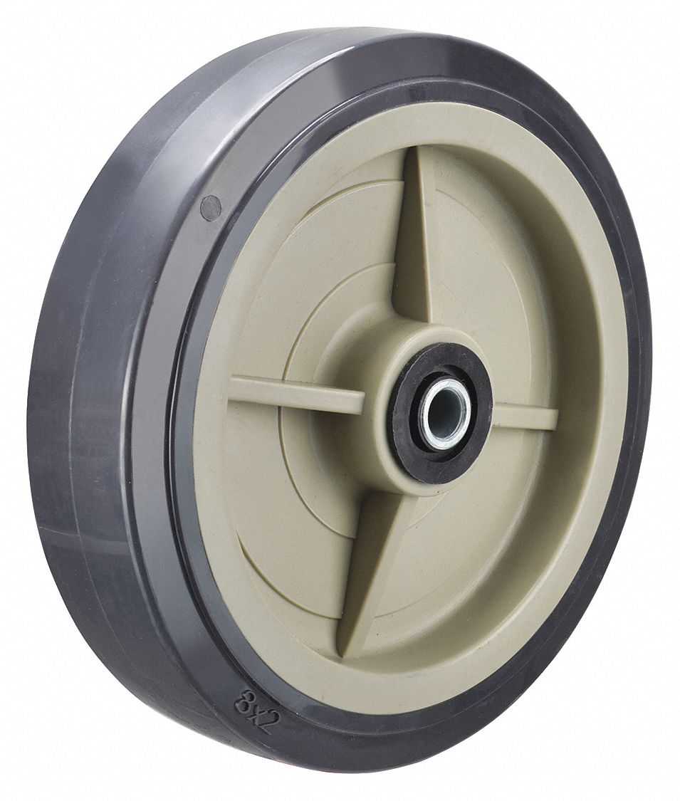 GRAINGER APPROVED Caster Wheel, 1000 lb. Load Rating, 8" Wheel Dia., 2