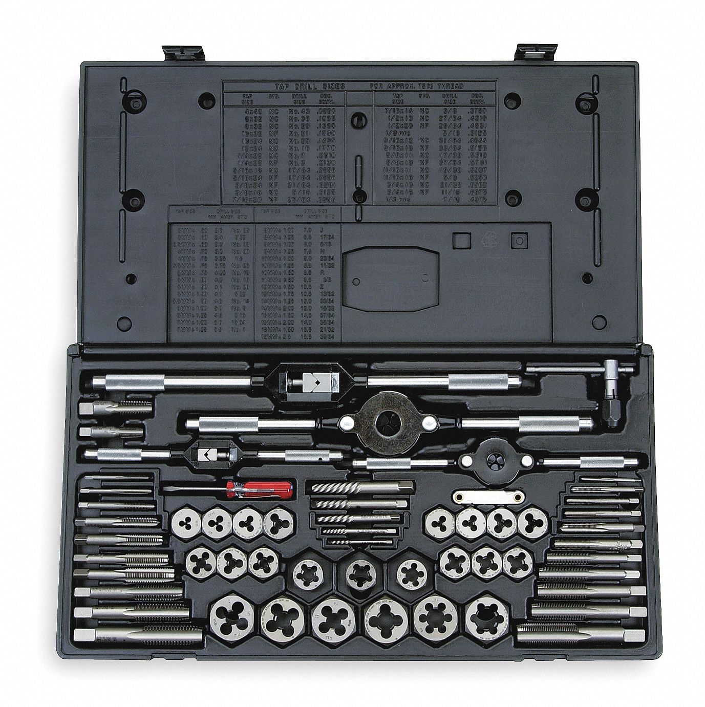 BOSCH Tap and Die Set, Number of Pieces 58, Tap Type Plug 2LKN6