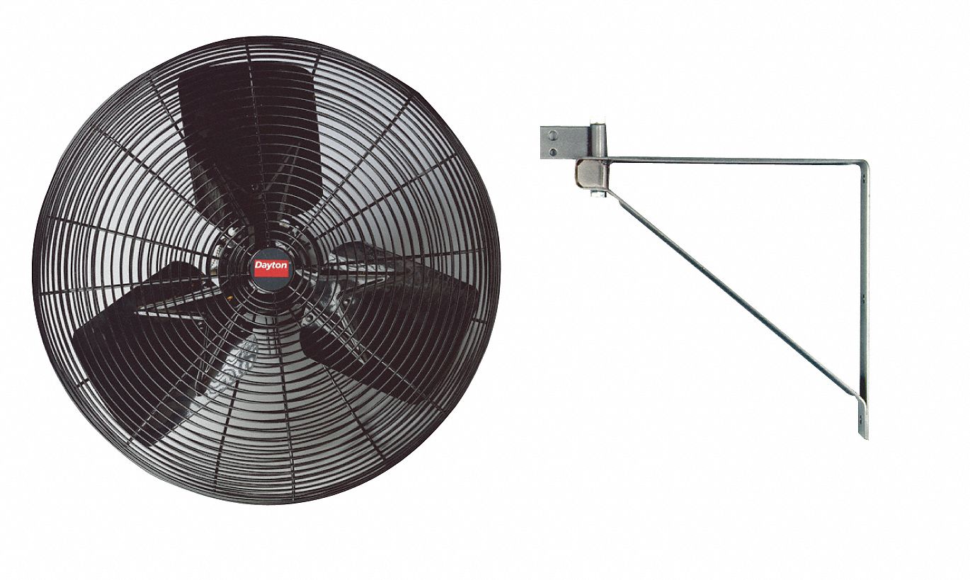 DAYTON 20" LightDuty Industrial Fan, Stationary, Ceiling, Wall, 120VAC