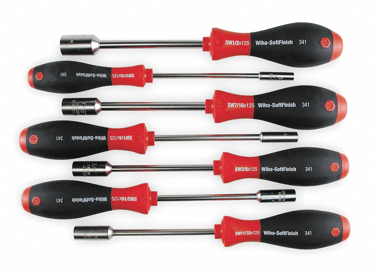 Wiha Tools Nut Driver Set Pieces Sae Solid Mpf Grainger