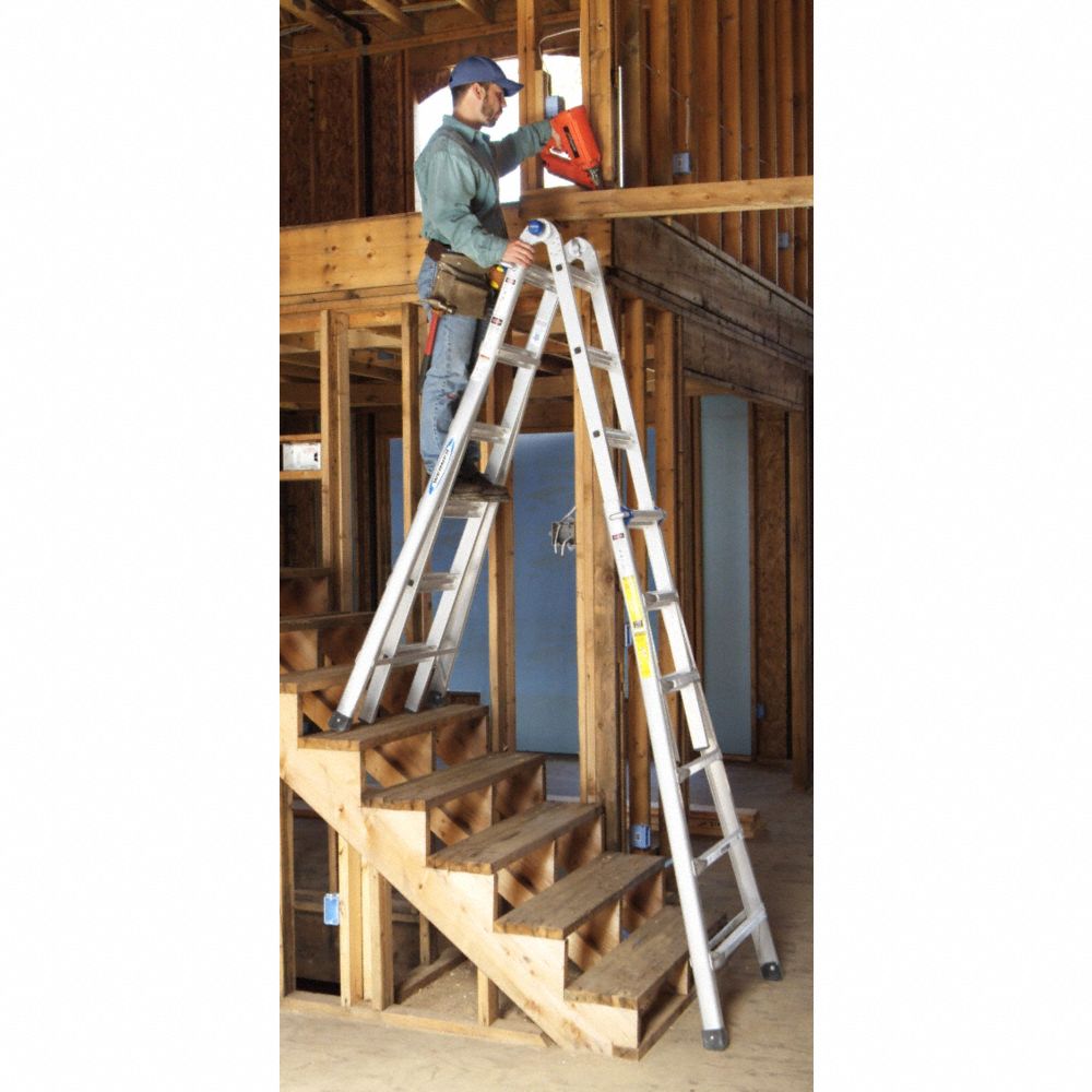 Werner 26 ft. Aluminum Telescoping Multipurpose Ladder, MT26 BRAND