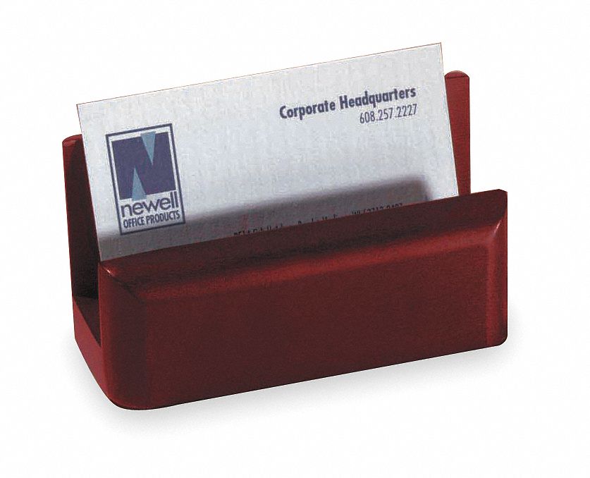 ROLODEX Business Card Holder, 50 Ct, Wood - 2NRG9|23330 - Grainger