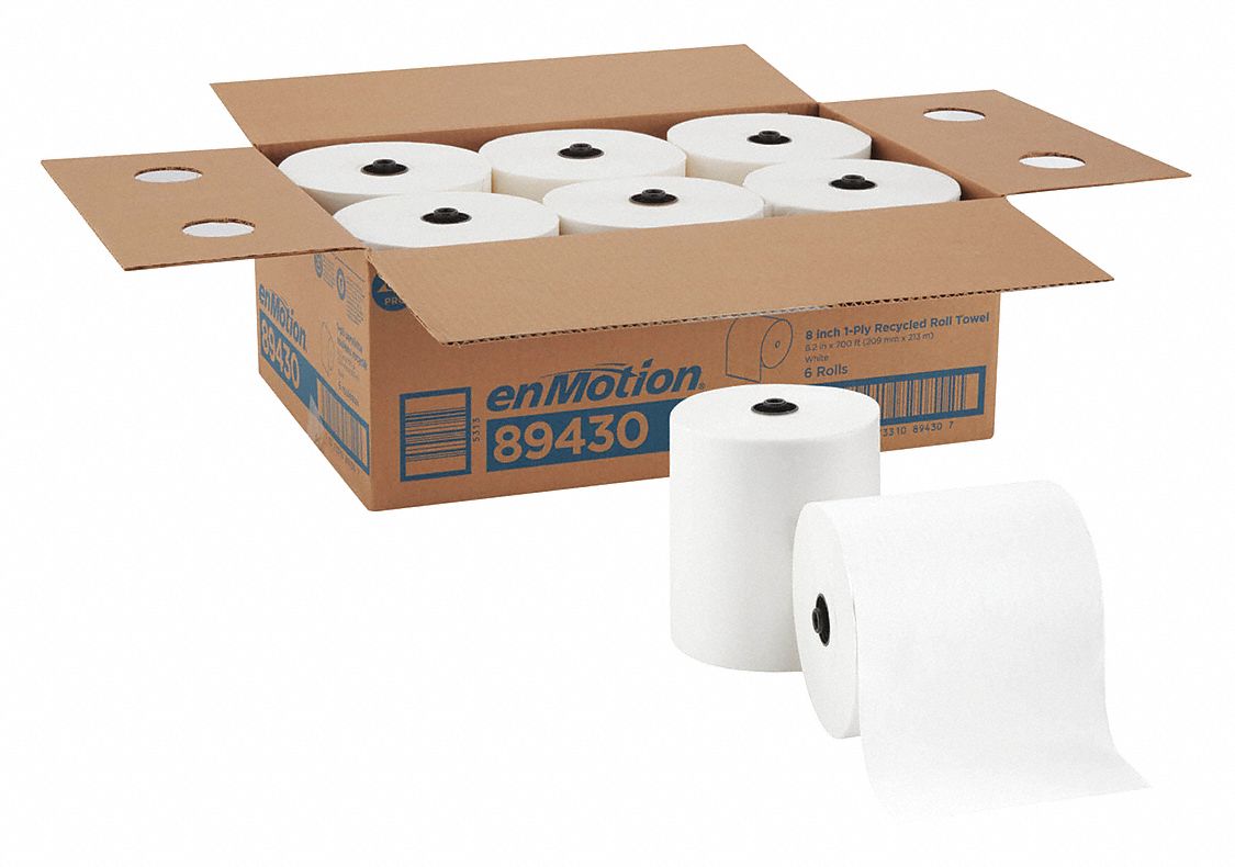 enMotion®, 700 ft., Paper Towel Roll, White, PK 6
