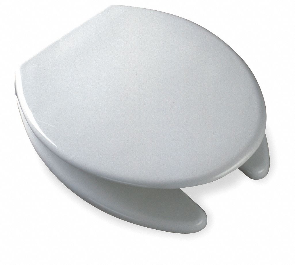 BEMIS Commercial Heavy Duty Plastic Toilet Seat, Elongated, With Cover