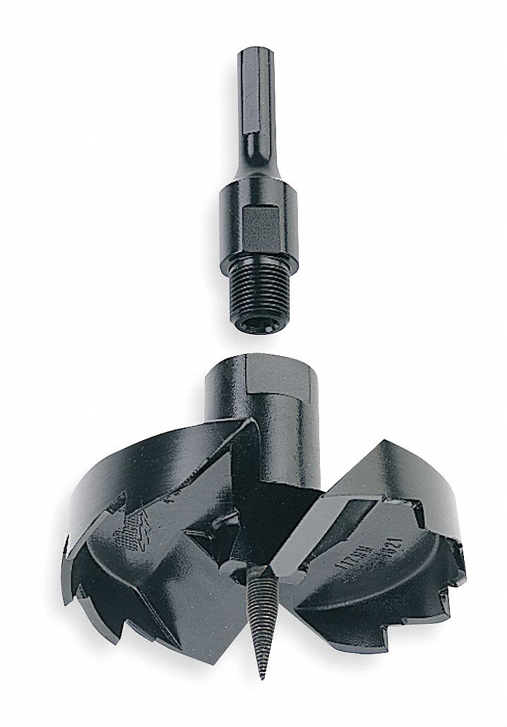 MILWAUKEE Self Feed Drill Bit, High Speed Steel, 2 1/4 in, Hex 4CU99