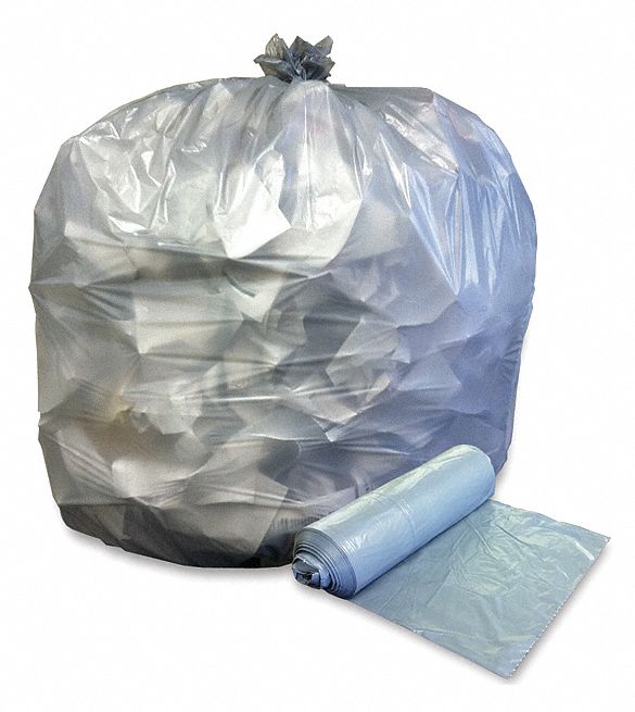 ABILITY ONE Trash Bag, 33 gal, HDPE, Coreless Roll, Natural, PK 250