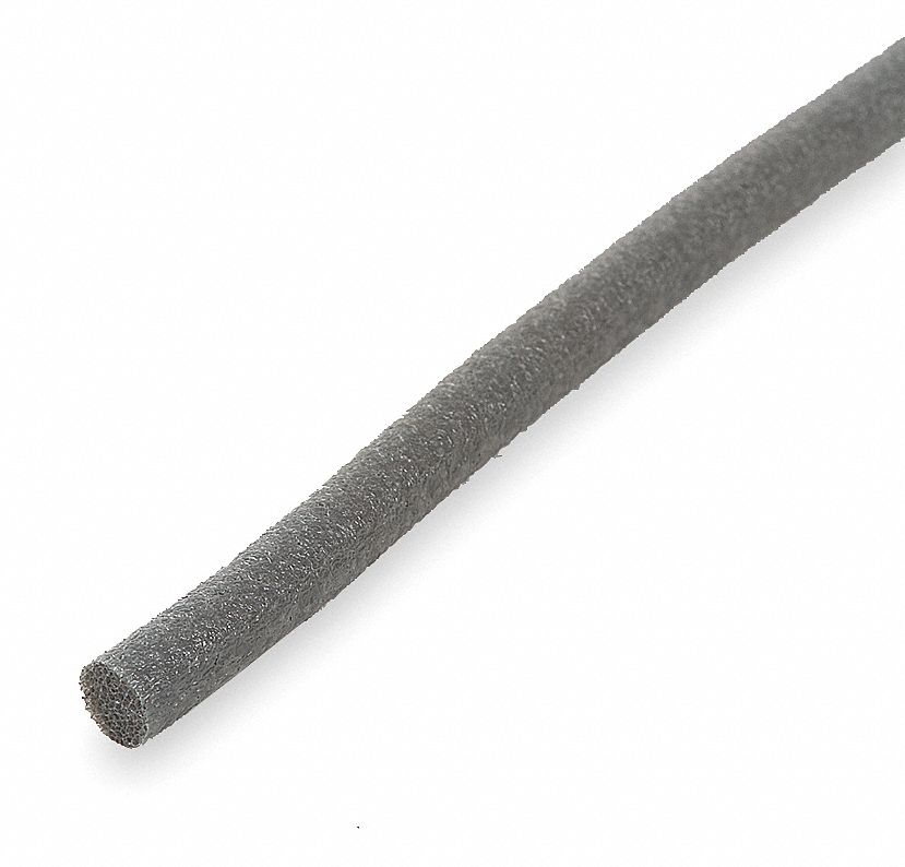 GRAINGER APPROVED Polyethylene Closed Cell Foam, Caulk Backer Rod, Gray