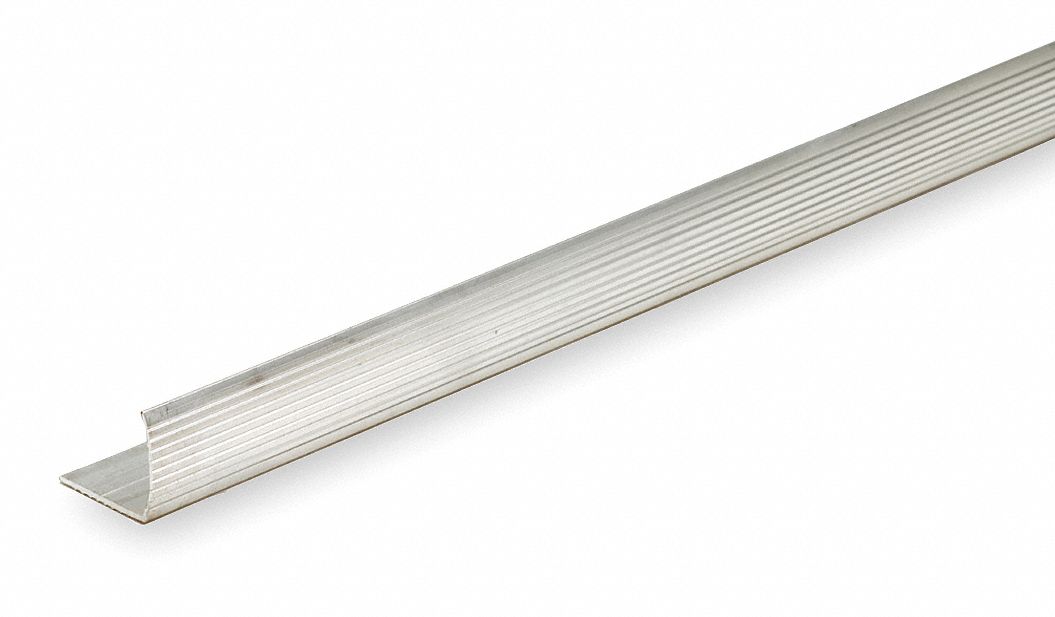 GRAINGER APPROVED Silver, Aluminum Stair Edging, 96 in Width 2RRW52RRW5 Grainger