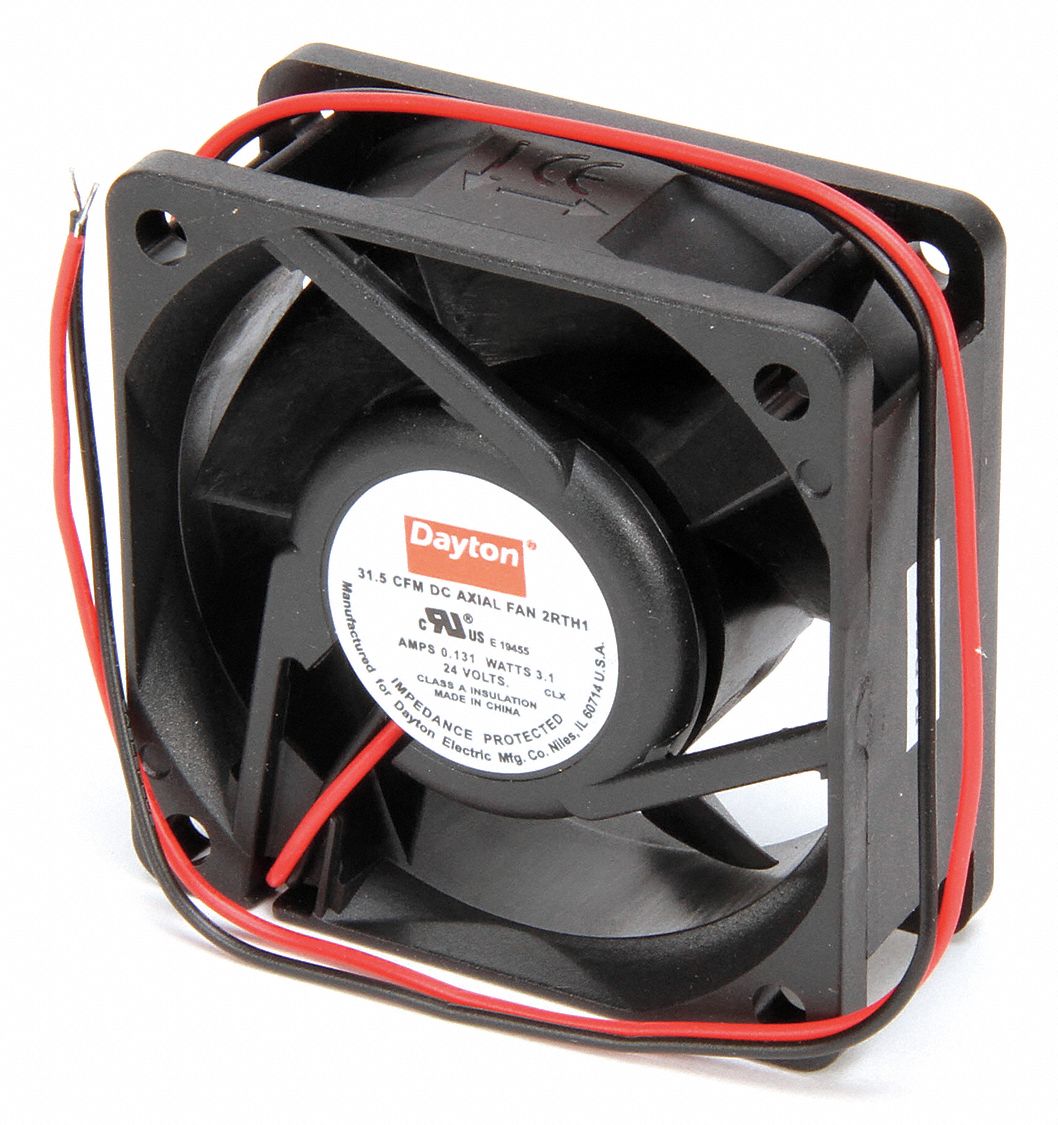 DAYTON 2RTH8 Axial Fan 48vdc 3-1/8in H 3-1/8in W - Raptor Supplies