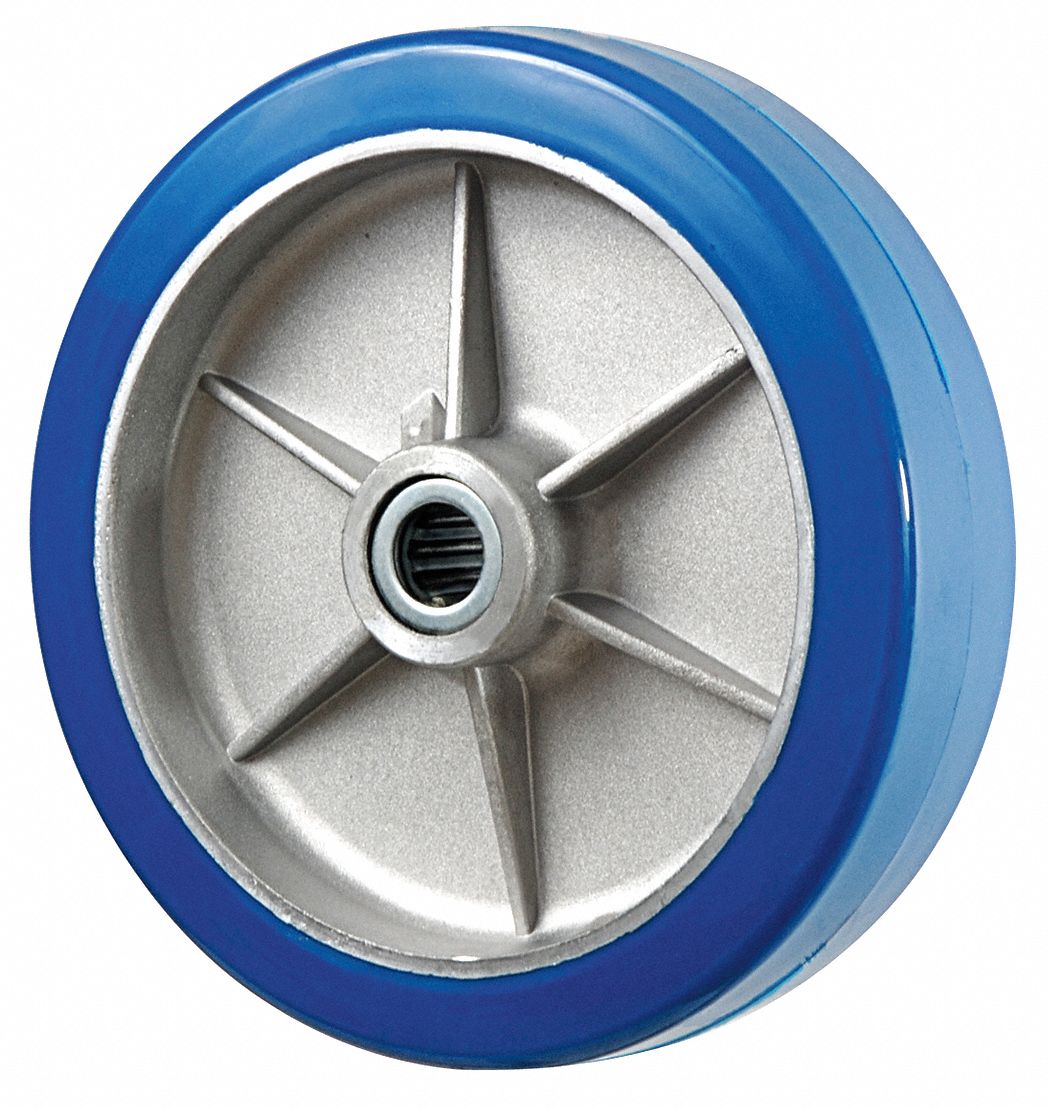 GRAINGER APPROVED Caster Wheel, 1200 lb. Load Rating, 8" Wheel Dia., 2" Wheel Width 2RZF3