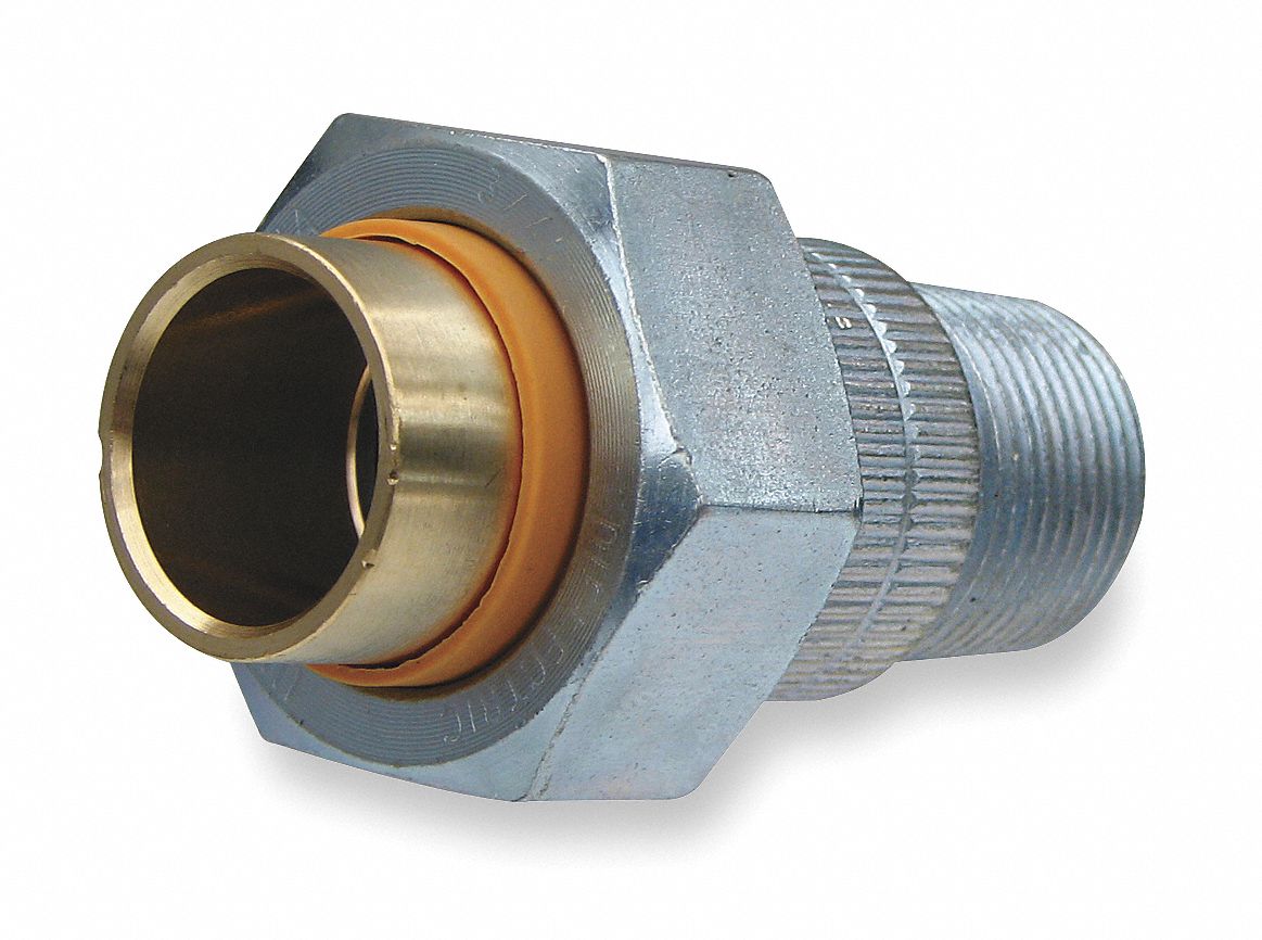 GRAINGER APPROVED 3/4" Brass, Malleable Iron Dielectric Union with MIP