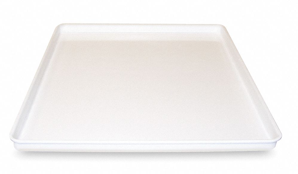 MOLDED FIBERGLASS Tray, White, 1 1/2 inH x 36 1/2 inL x 24 3/4 inW, 1EA
