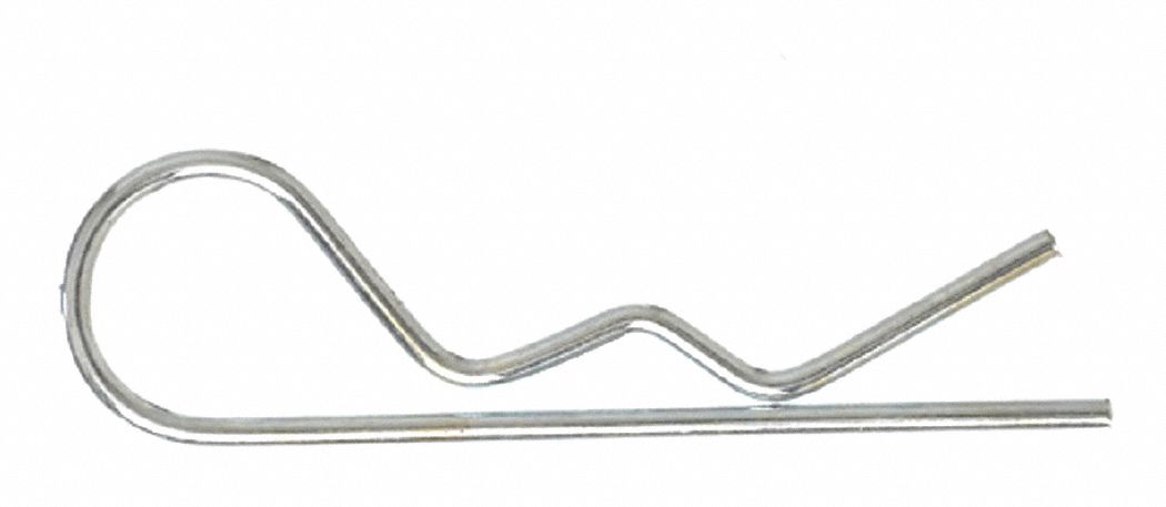 Grainger Approved Cotter Pin Hairpin Steel Zinc Plated 364 In Pin Dia 1 916 In Fastener 
