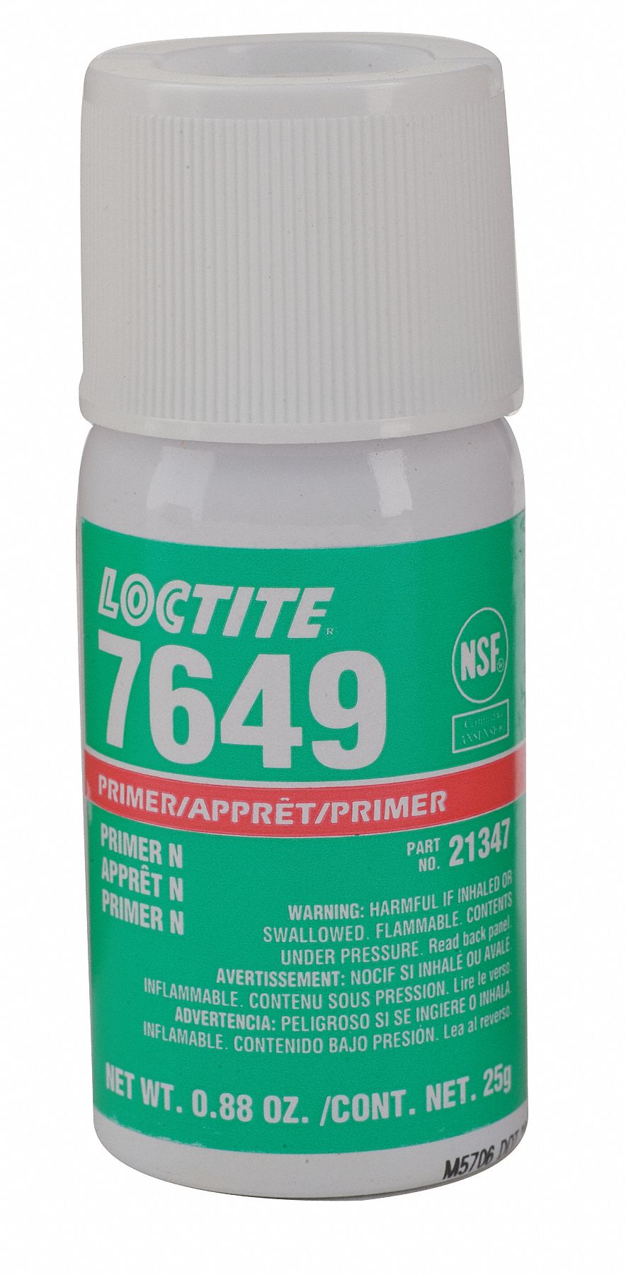 LOCTITE Primer, For Use on Adhesive Type Anaerobic Adhesives, Aerosol Can, 25 g 2VFK7231020